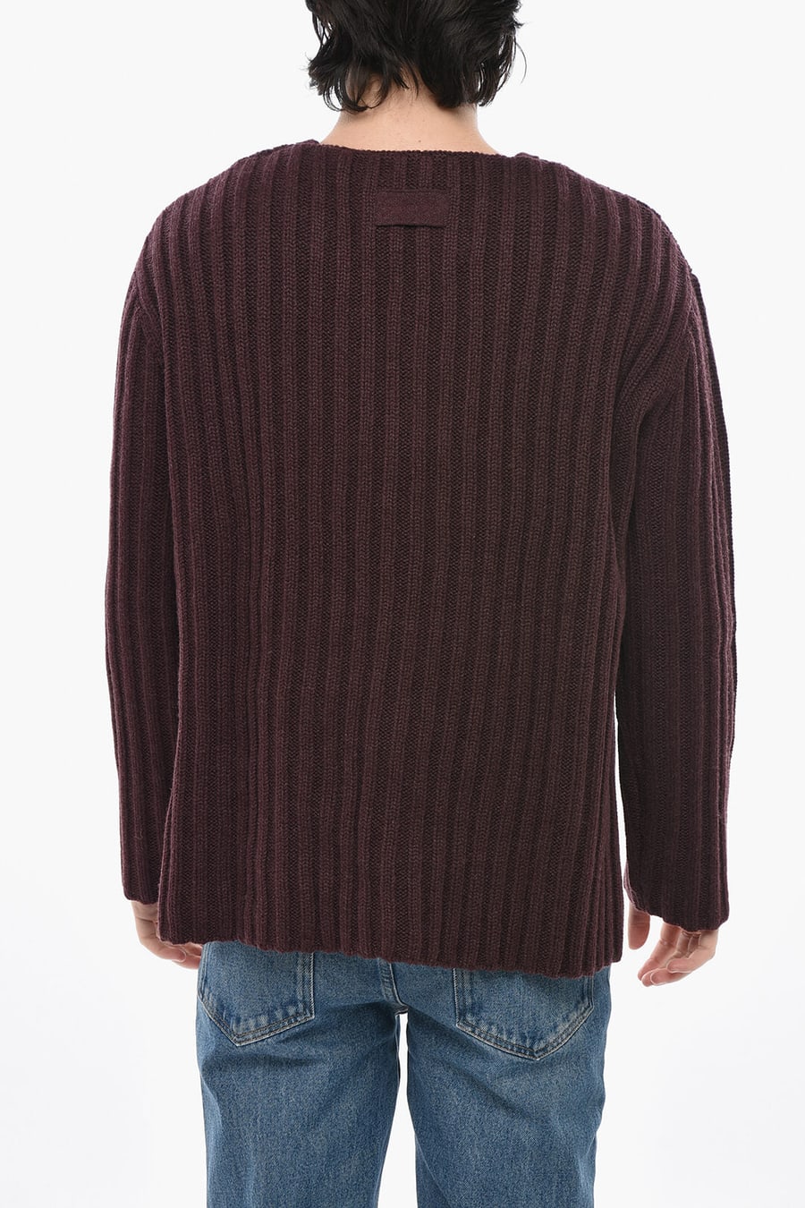 Givenchy 0130~Ribbed Cashmere Cardigan with Patch Pockets, view 2