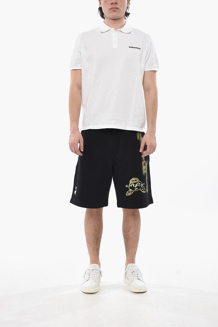 Dsquared2 2405~Solid Polo TENNIS FIT with Embossed Logo, view 4