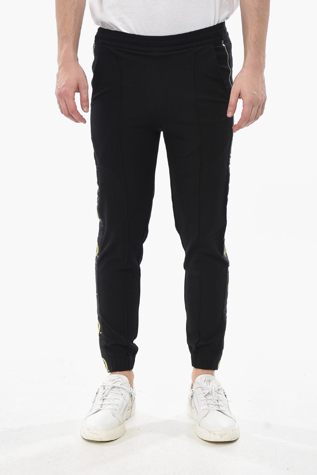 Givenchy 3500~3-Pocket Trousers with Printed Side Stripes and Cuffs