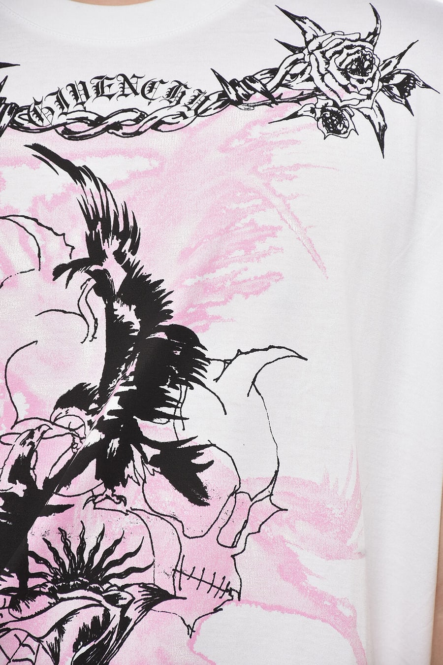 Givenchy 0130~Cotton Crewneck T-Shirt TATTOO with Print, view 3