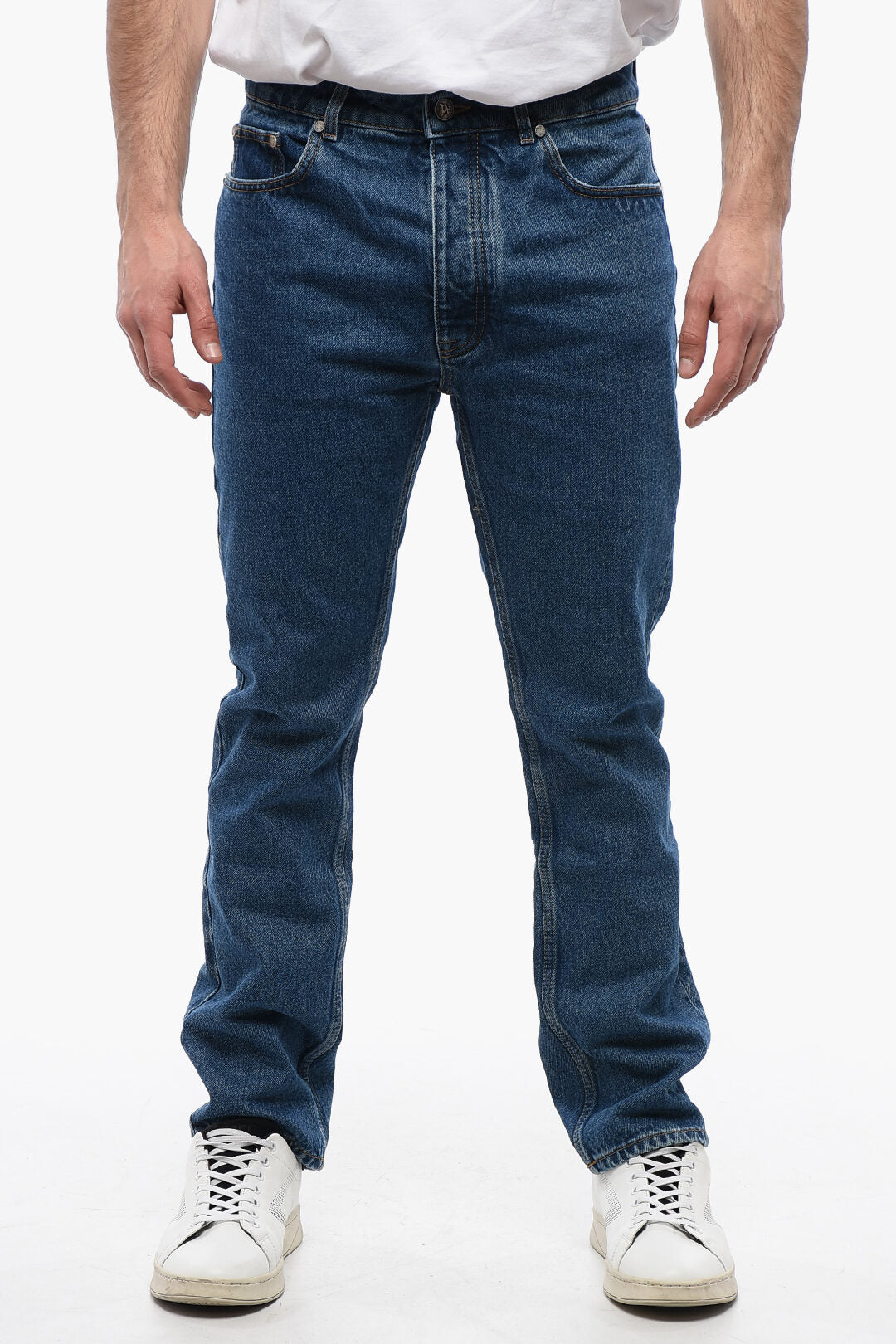 Palm Angels 2405~Slim Fit Five-Pocket Jeans with 18cm Belt Loops