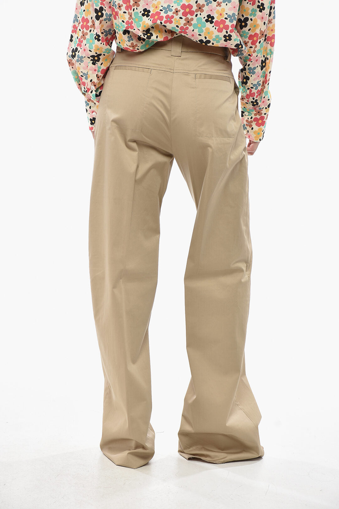 The Latest 2500~Poplin Chino Trousers with Belt Loops, view 2
