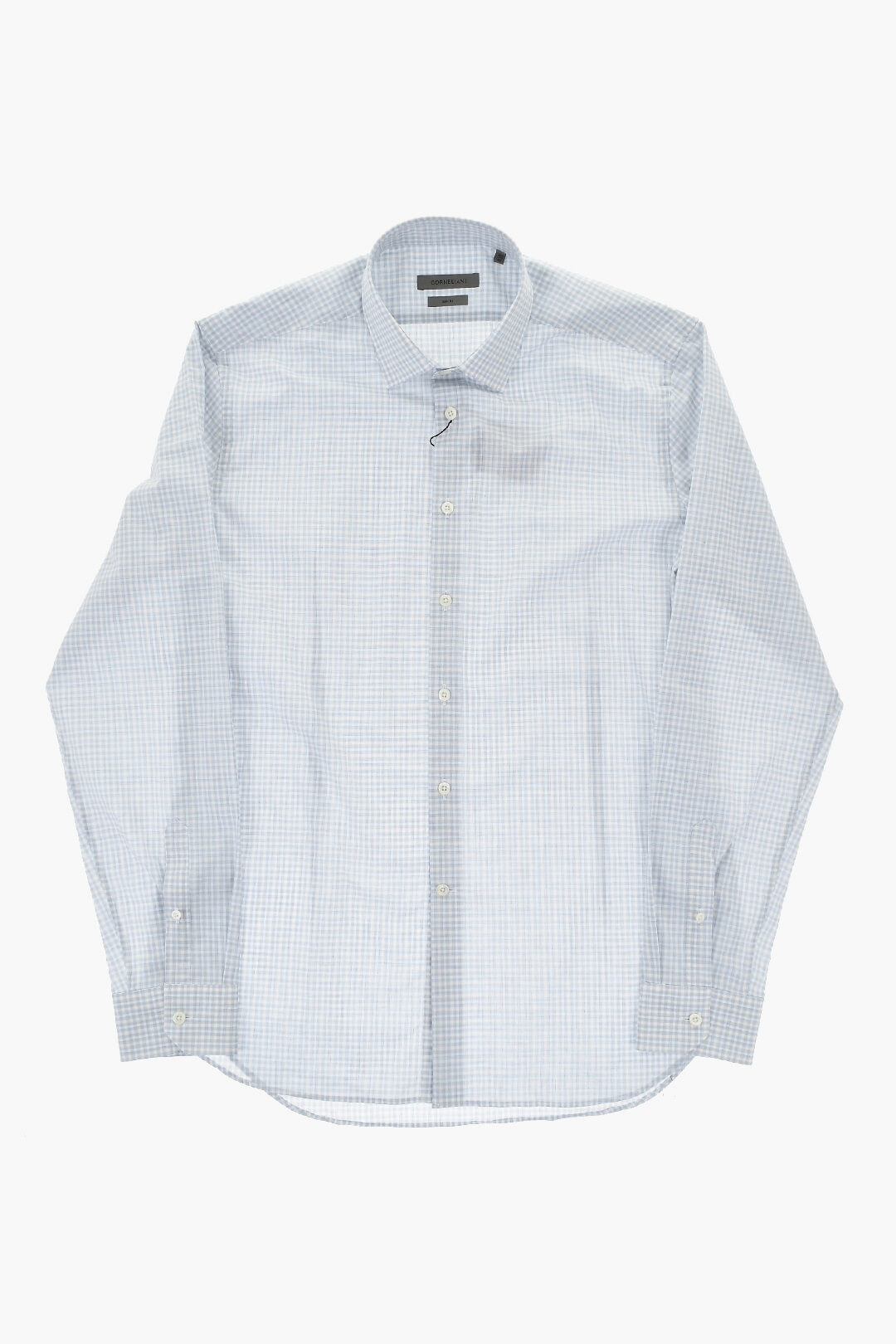 Corneliani 2750~Slim Fit Cotton Gingham Shirt