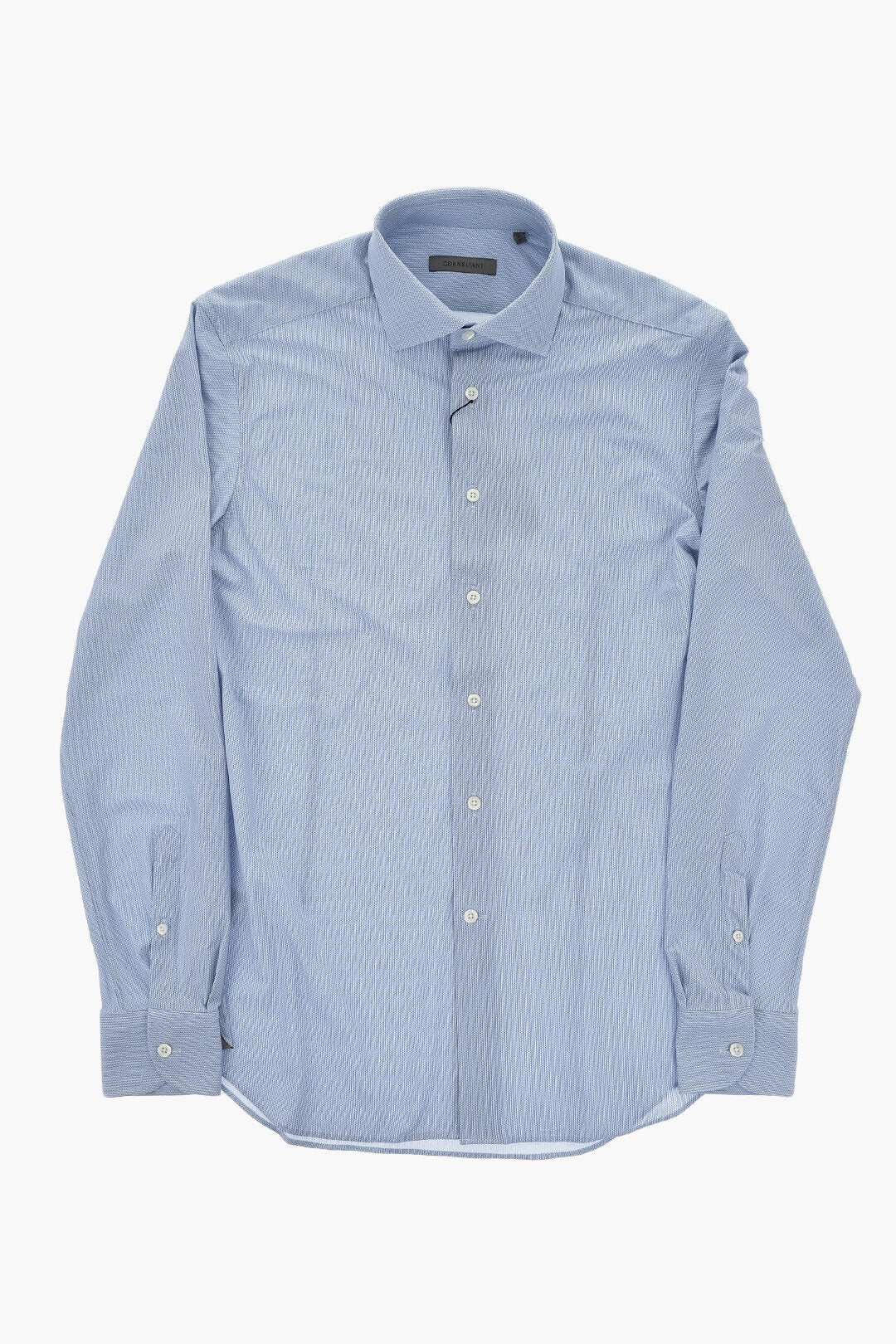 Corneliani 2750~Stretch Fabric Shirt with Micro Pattern
