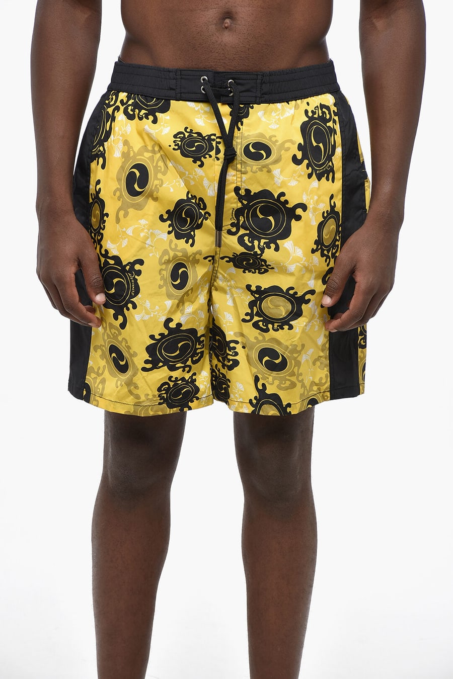 Dsquared2 3500~Two-Tone Patterned Boxer Swim Trunks