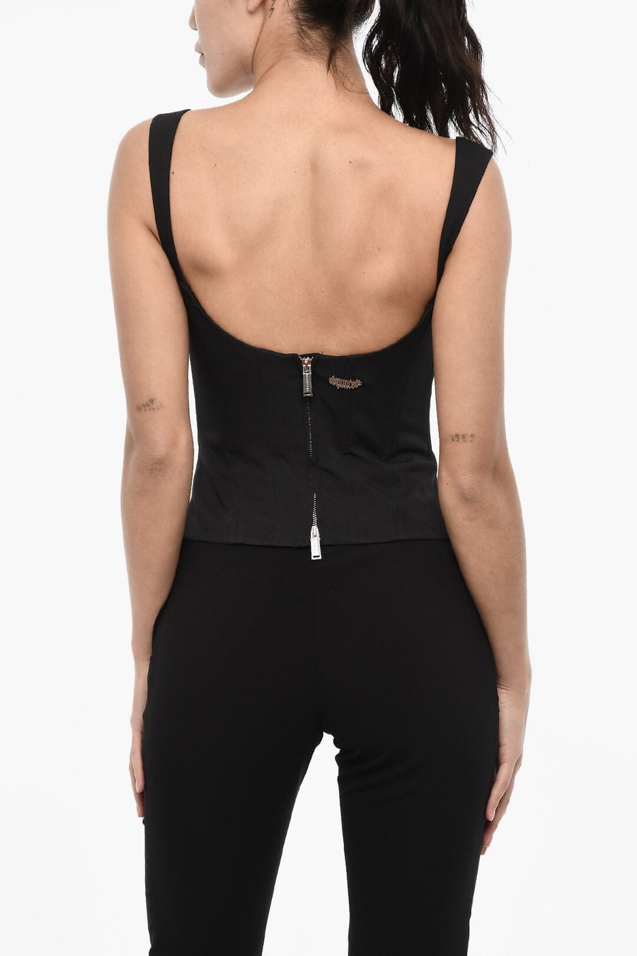 Dsquared2 3500~Bustier Top with Zip, view 2