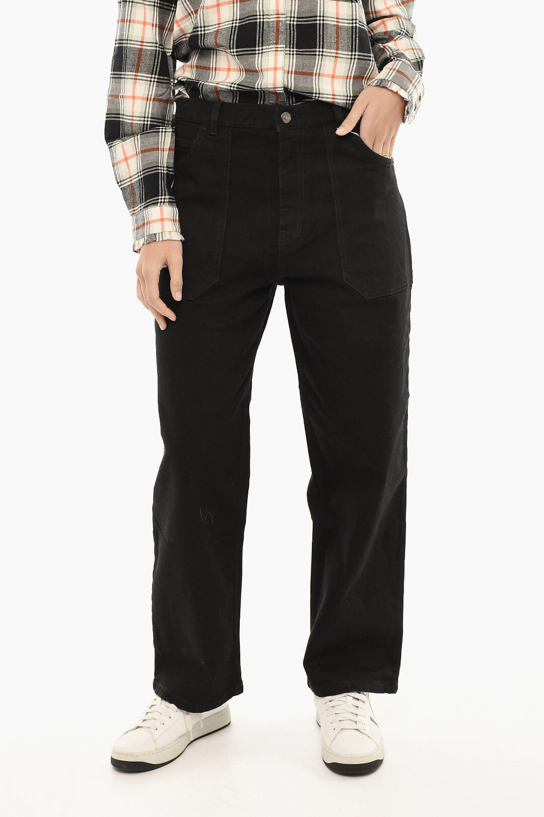 Woolrich 3500~Wide-Leg Jeans with Dark Wash 23cm