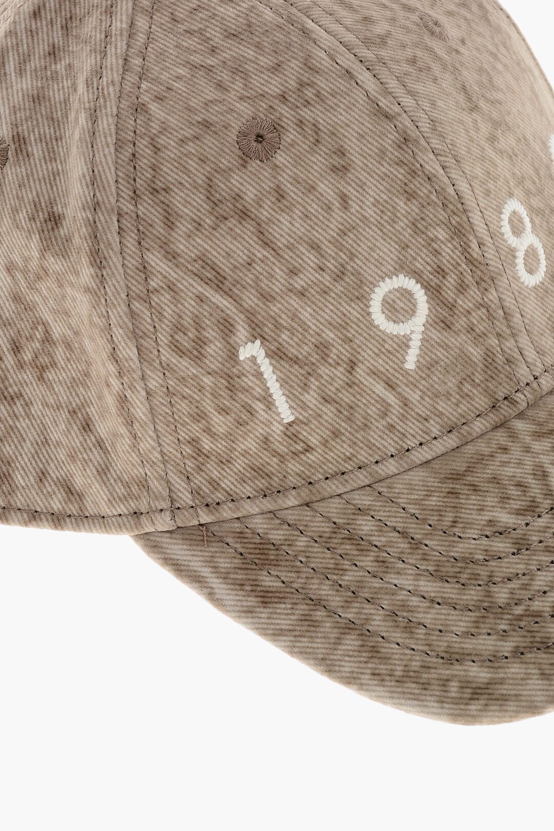1989 Studio 2500~Flocked Denim Baseball Cap With Metal Detail, view 2