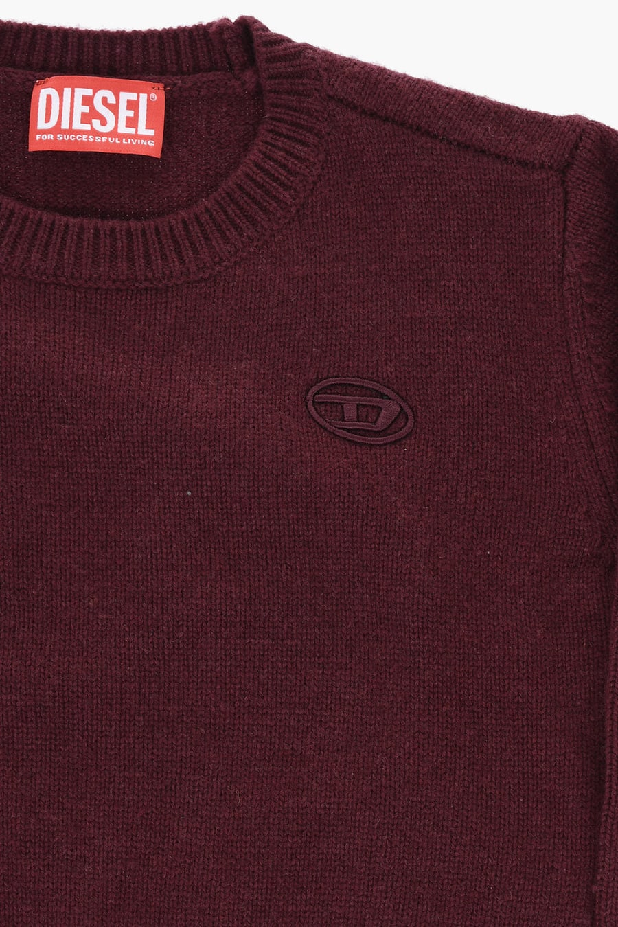 Diesel Kids 2900~Wool-Blend Crewneck Sweater KOLBY with Monogram, view 2
