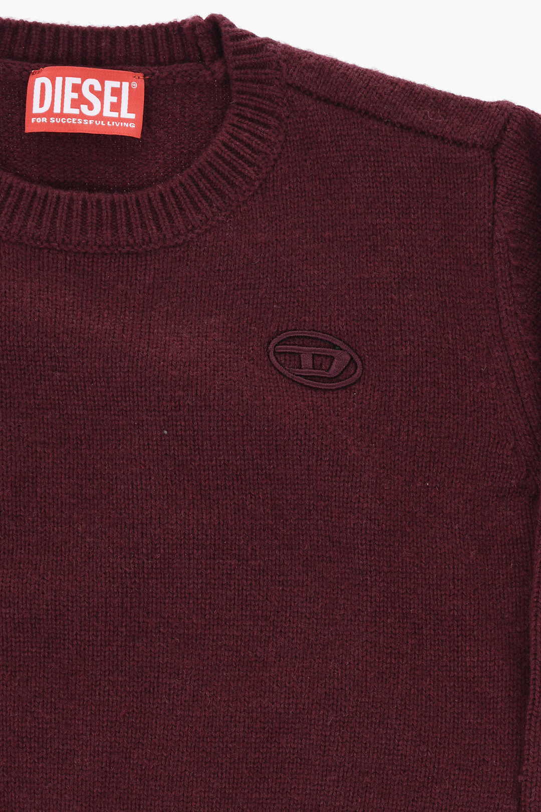 Diesel Kids 2900~Wool-Blend Crewneck Sweater KOLBY with Monogram, view 2
