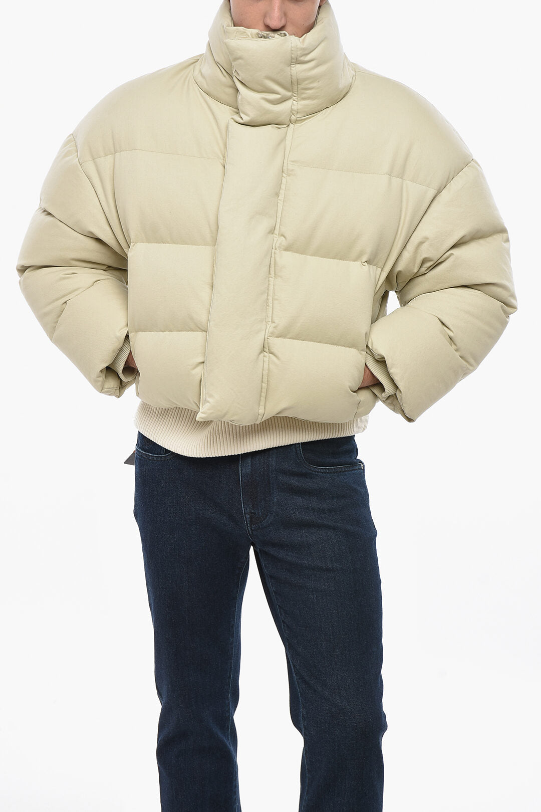 Entire Studios 2500~High-Neck Puffer Jacket with Hidden Closure