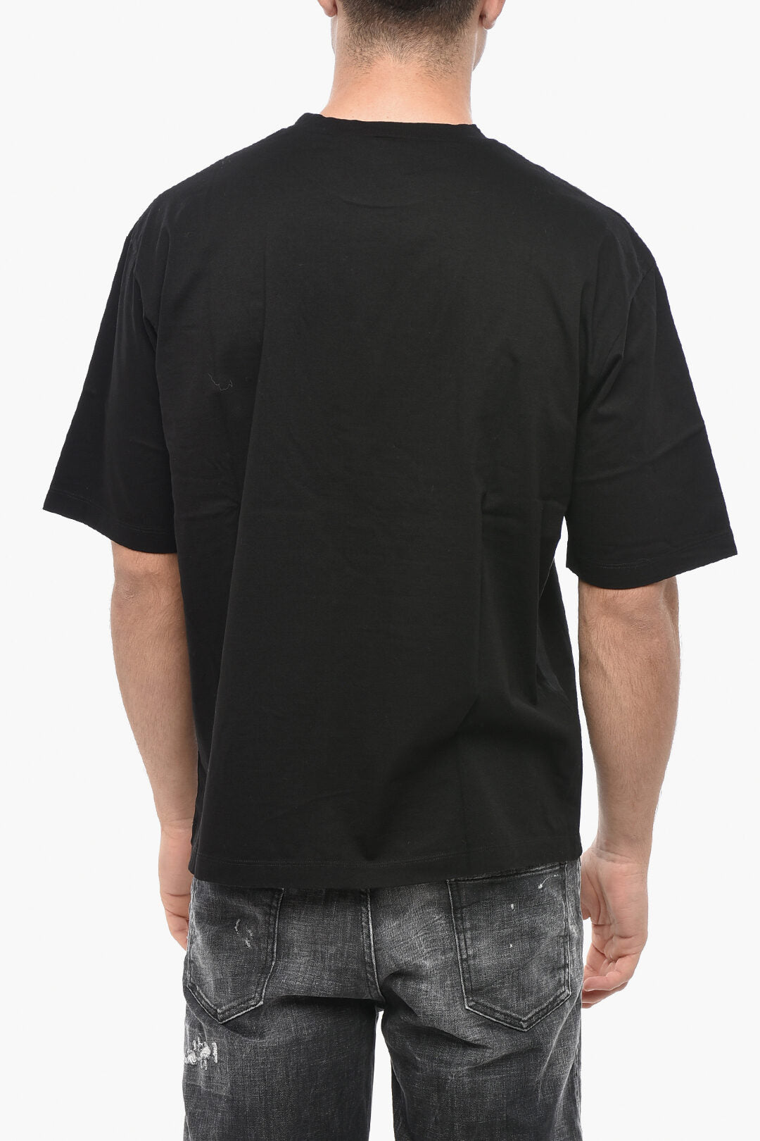 Dsquared2 3500~Loose-Fit Crewneck T-Shirt with Chest Pocket, view 2