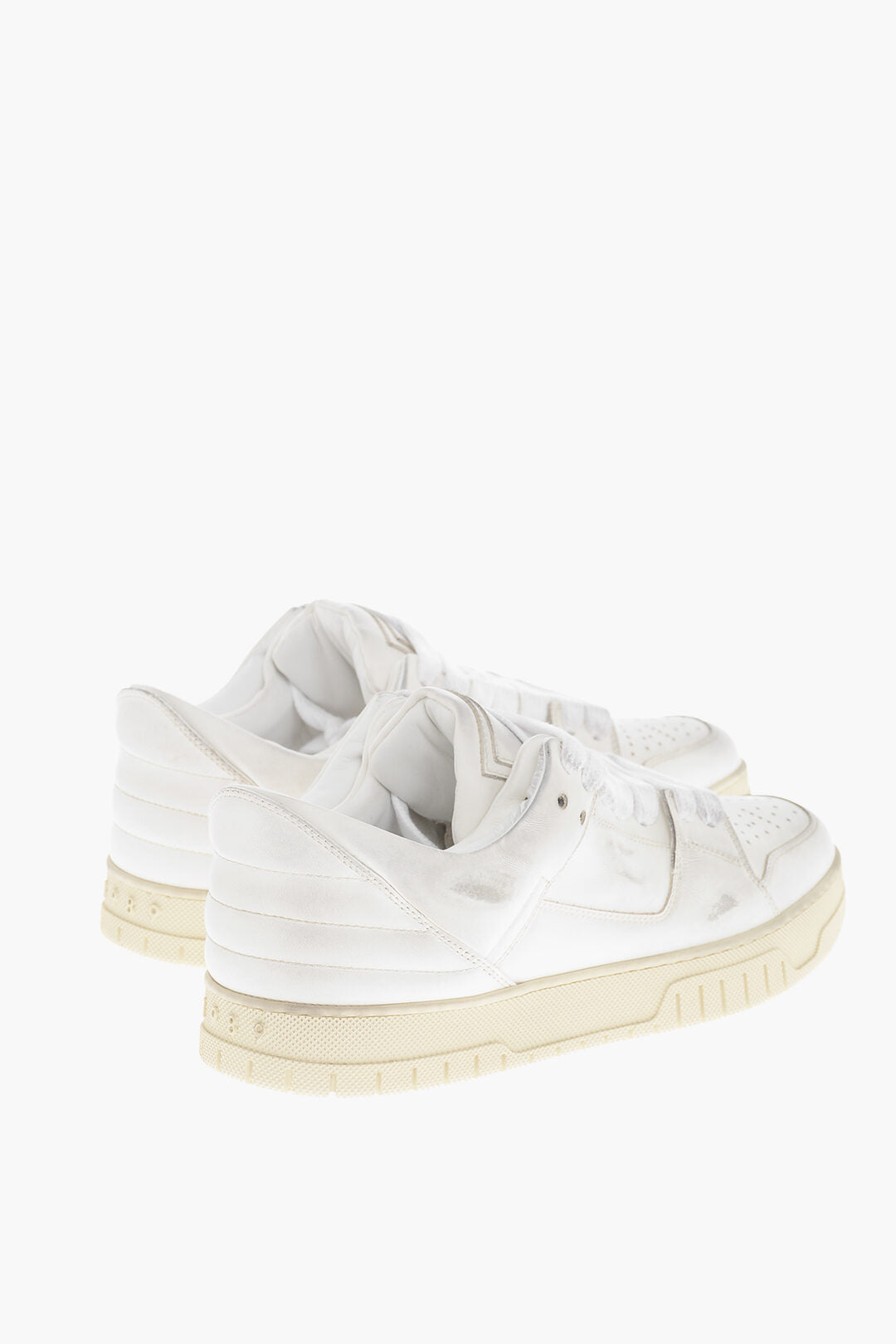 1989 Studio 2405~Low Vintage-Effect Leather Sneakers