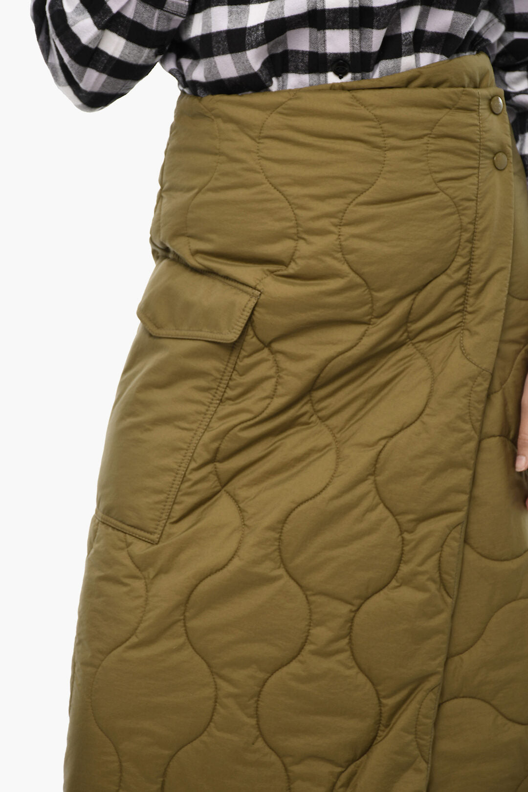 Woolrich 2850~Midi Skirt SILKY Wrap Quilted and Padded