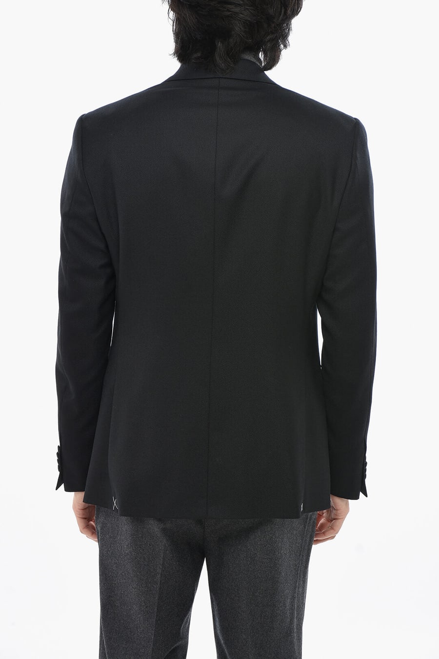 Corneliani 3500~CC COLLECTION Virgin Wool Jacket with Two Vents and Classic Lapel, view 2