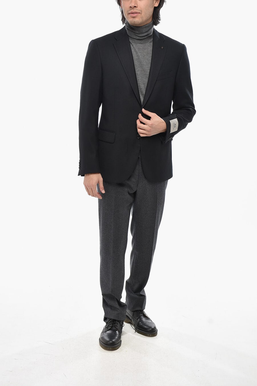 Corneliani 3500~CC COLLECTION Virgin Wool Jacket with Two Vents and Classic Lapel, view 4