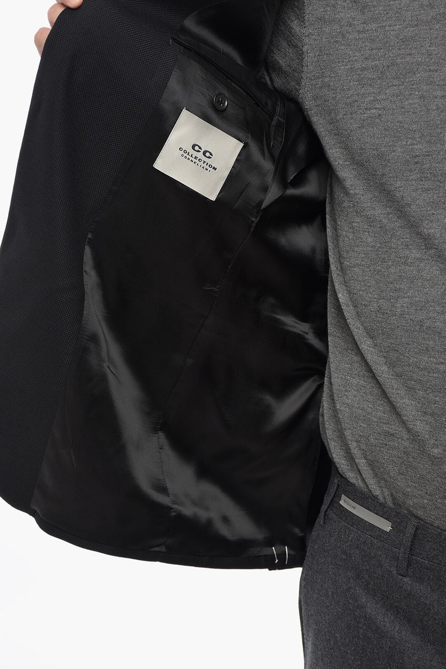 Corneliani 3500~CC COLLECTION Virgin Wool Jacket with Two Vents and Classic Lapel, view 5