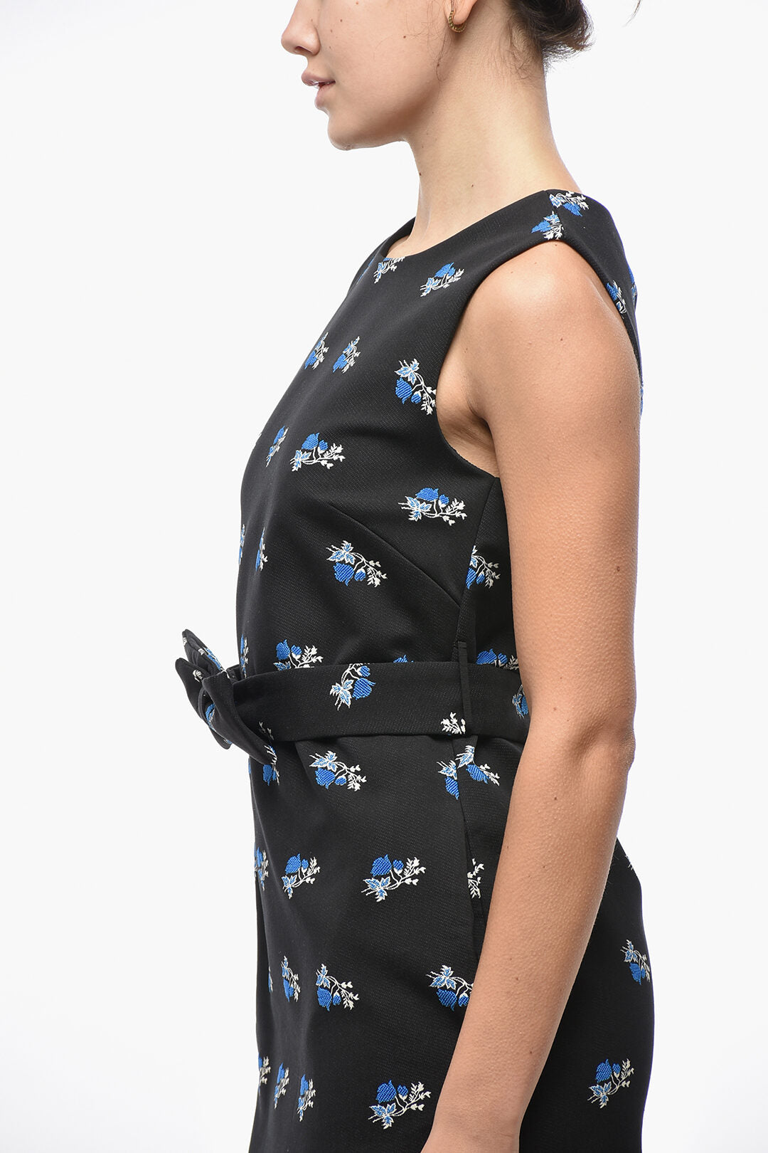 P.A.R.O.S.H. 3500~Sheath Dress CONTESA with Floral Pattern and Belt