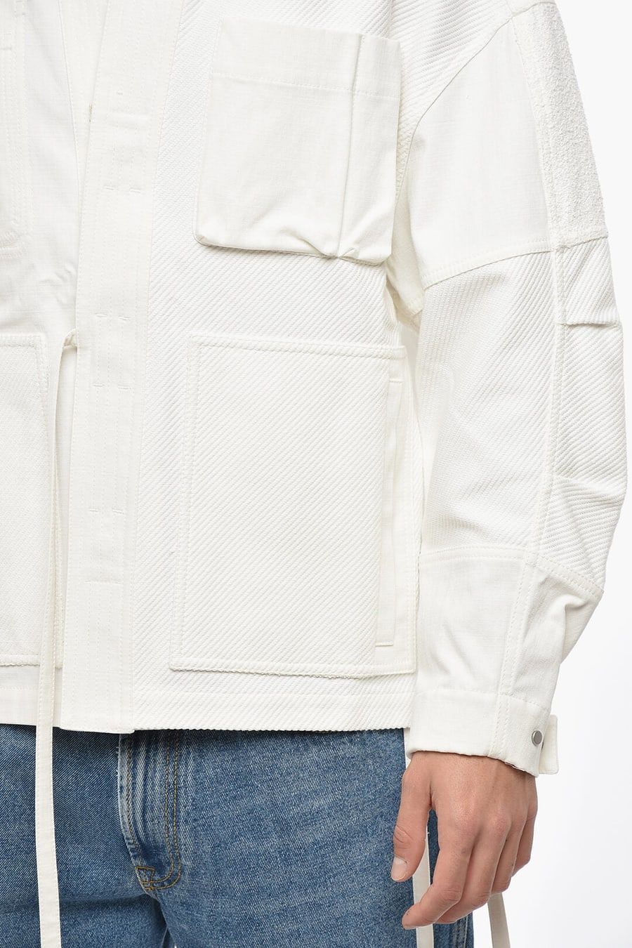 Mordecai 2405~Lightweight Cotton Kimono Field Jacket with Pocket, view 2