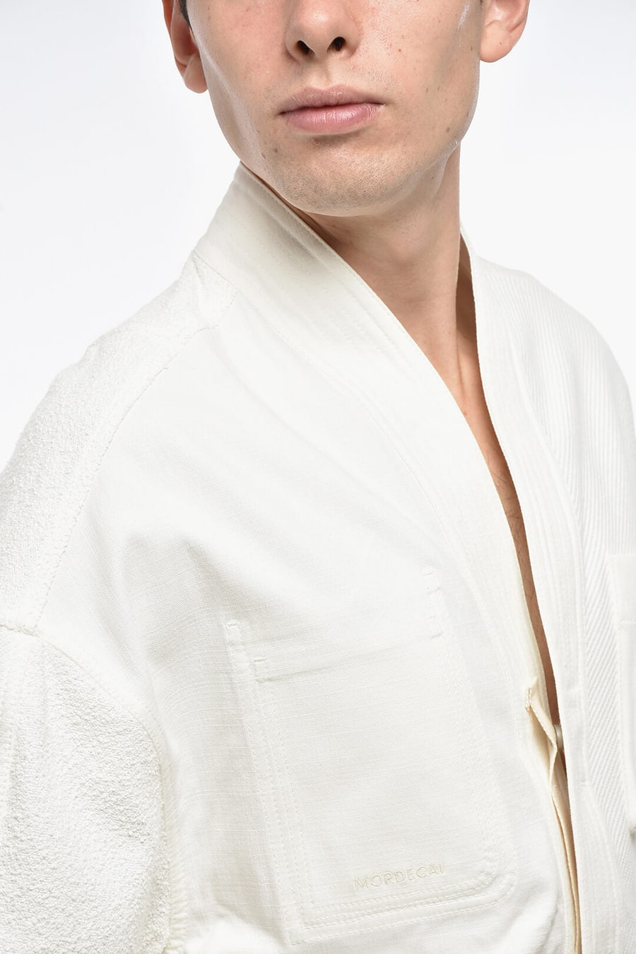Mordecai 2405~Lightweight Cotton Kimono Field Jacket with Pocket, view 3