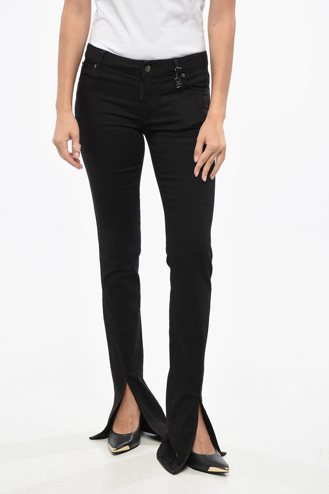 Dsquared2 3500~ICON Regular Fit Jeans TRUMPET With Cham 17 cm