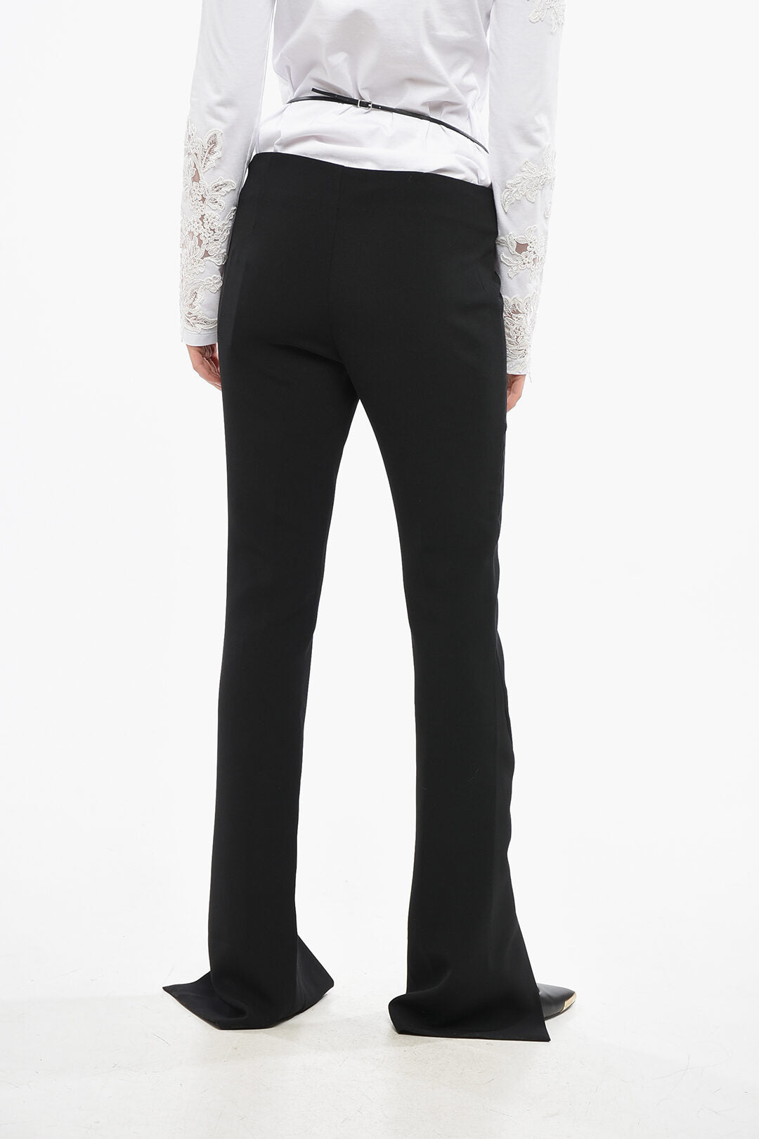 Dsquared2 3500~ICON Tailored Trousers with Belt and Ankle Slit
