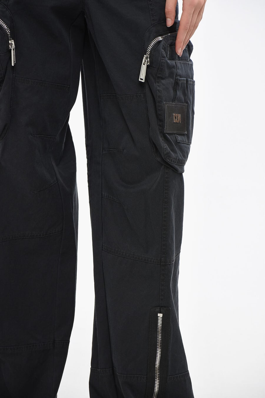 Dsquared2 3500~ICON Baggy-Fit Cargo Pants with Ankle Zip, view 2