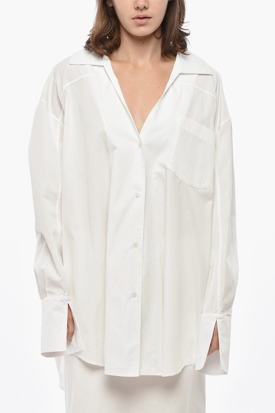 1989 Studio 0105~Oversized Poplin Shirt with Pocket