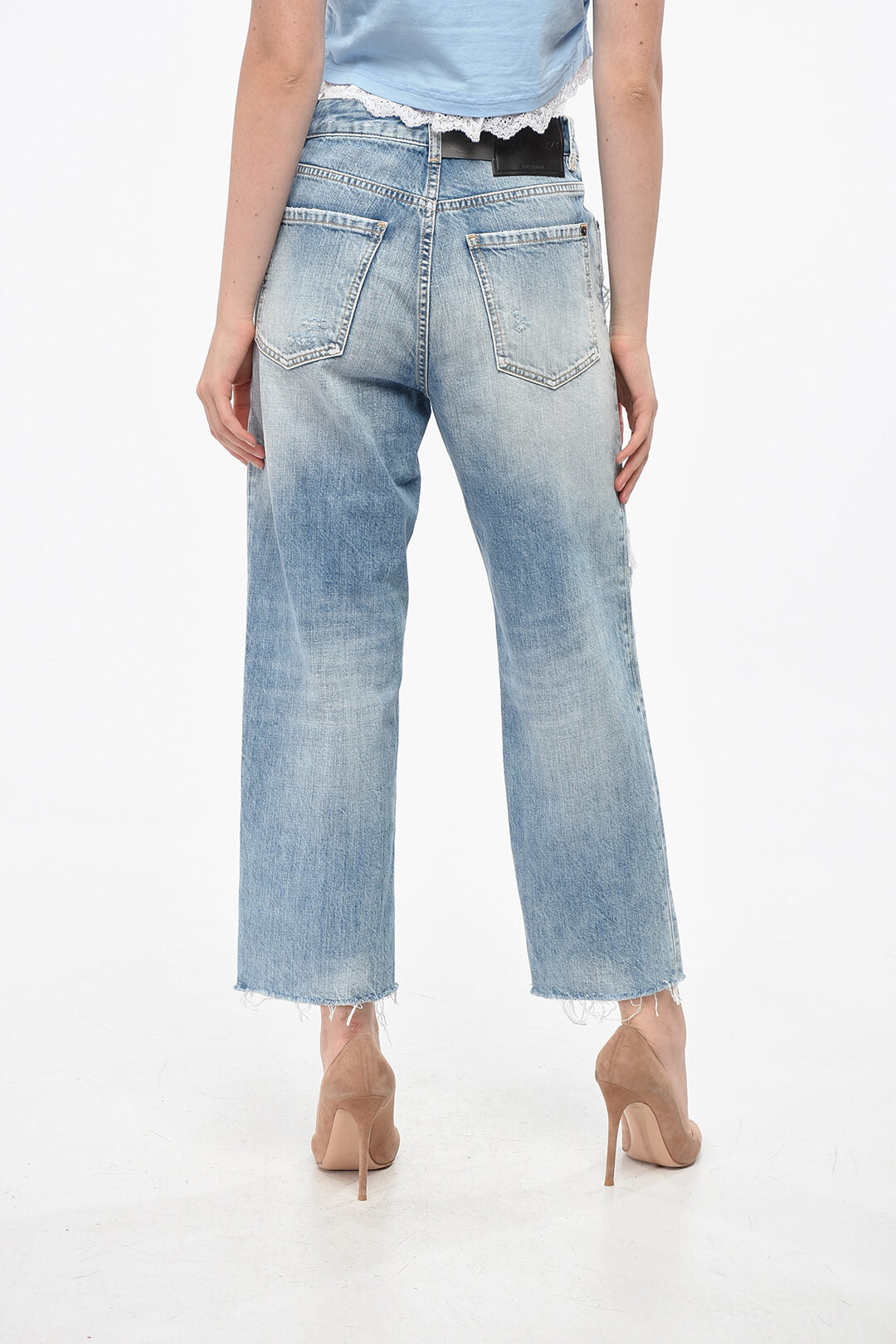 Dsquared2 2405~Distressed Jeans BOSTON with Frayed Hem 20cm, view 2