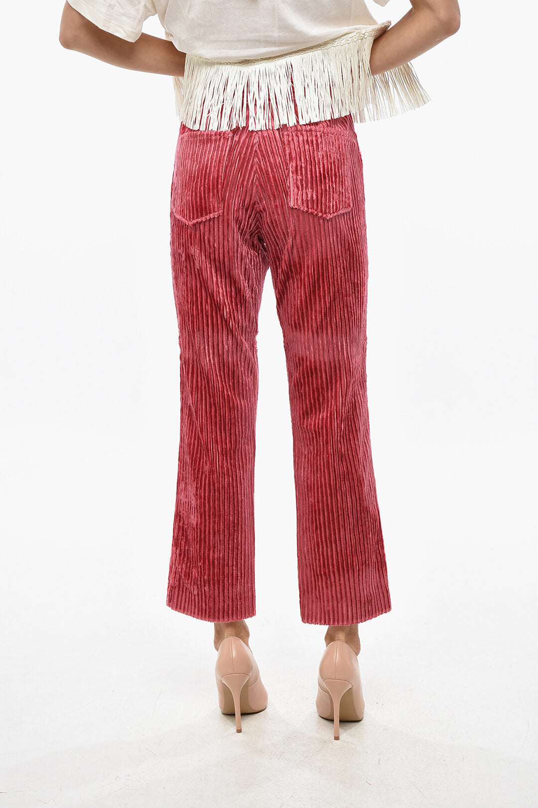 Isabel Marant 3050~5-Pocket Ribbed Velour Trousers DOLANN, view 2