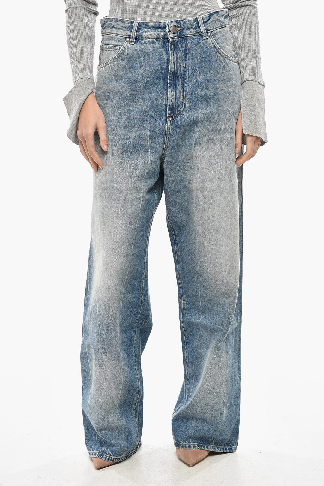 1989 Studio 2750~Denim Delavè Wide-Leg Jeans CHICAGO 27cm