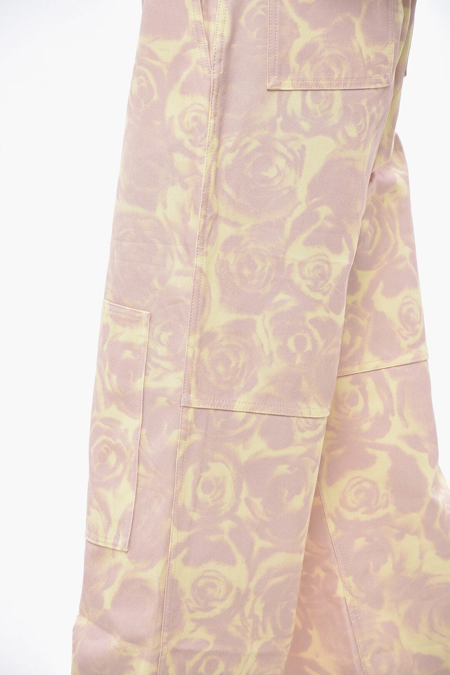 Burberry 3050~Straight-Fit Cotton Trousers with Floral Pattern, view 2