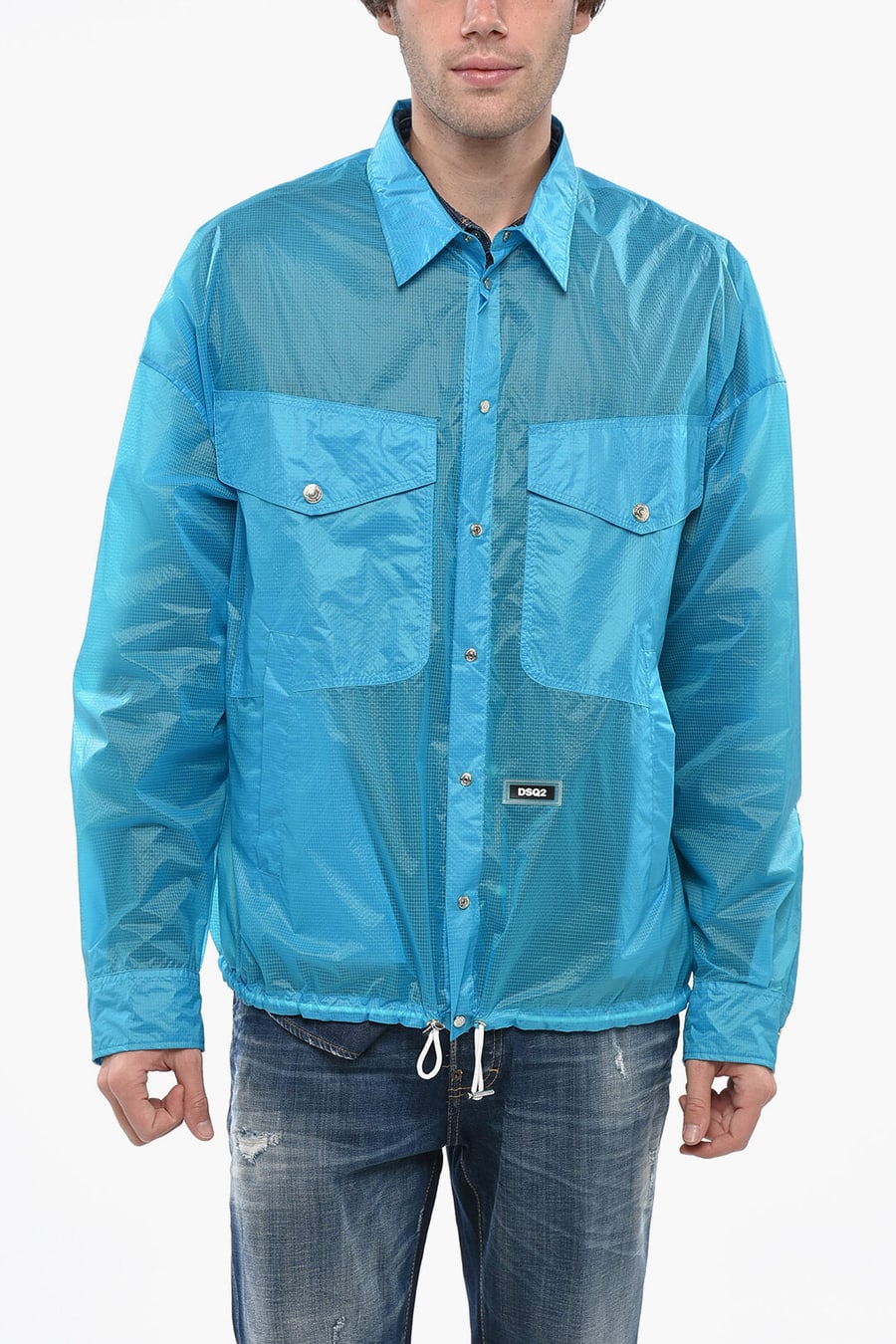 Dsquared2 2405~Utility Overshirt in Checked Ripstop