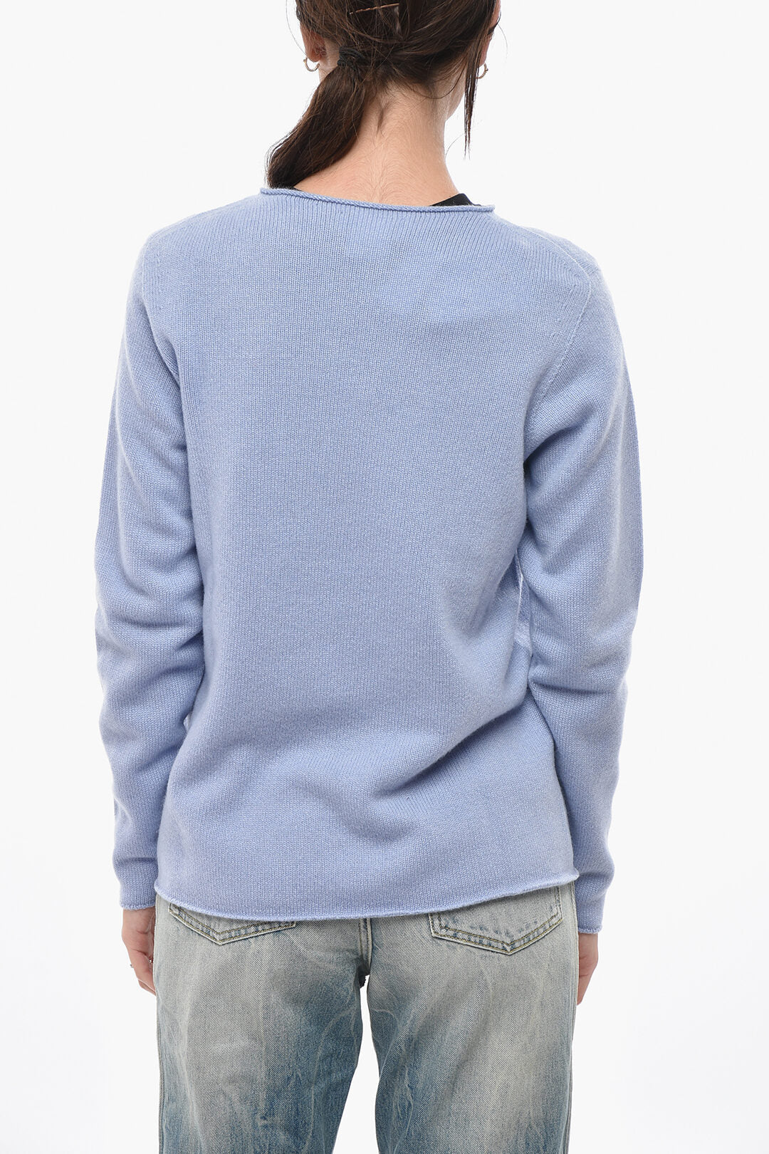 Bruno Manetti 2550~Pure Cashmere Crewneck Sweater, view 2