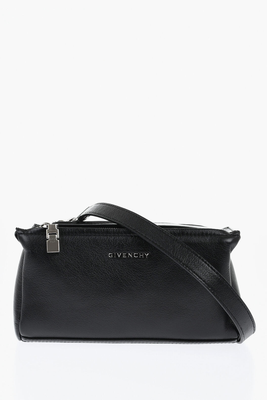 Givenchy 0140~Hammered Leather Shoulder Bag PANDORA with Silver-Effect Logo