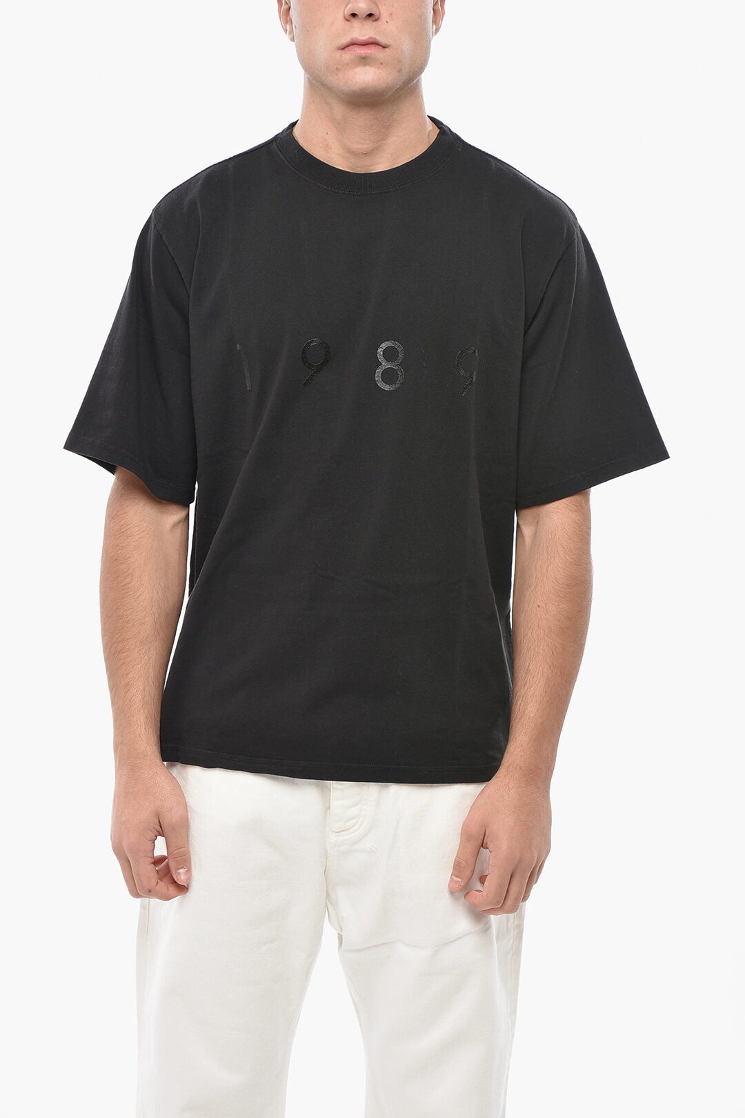 1989 Studio 3500~Crew-Neck T-Shirt with Tone-on-Tone Logo
