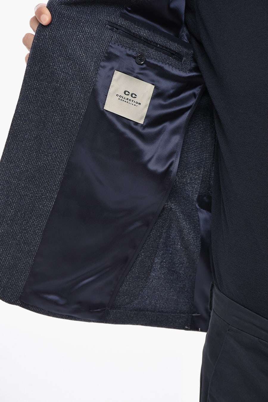 Corneliani 2405~CC COLLECTION Virgin Wool Two-Button Blazer Semi-Lined