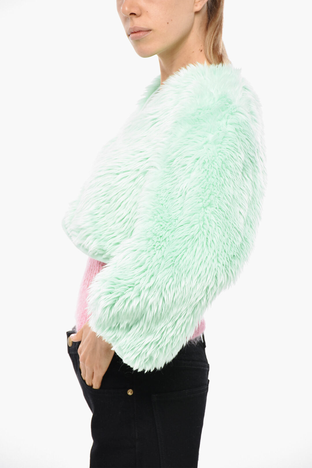 Dsquared2 2750~Ecofur Cropped-Fit Jacket FUNNY, view 2