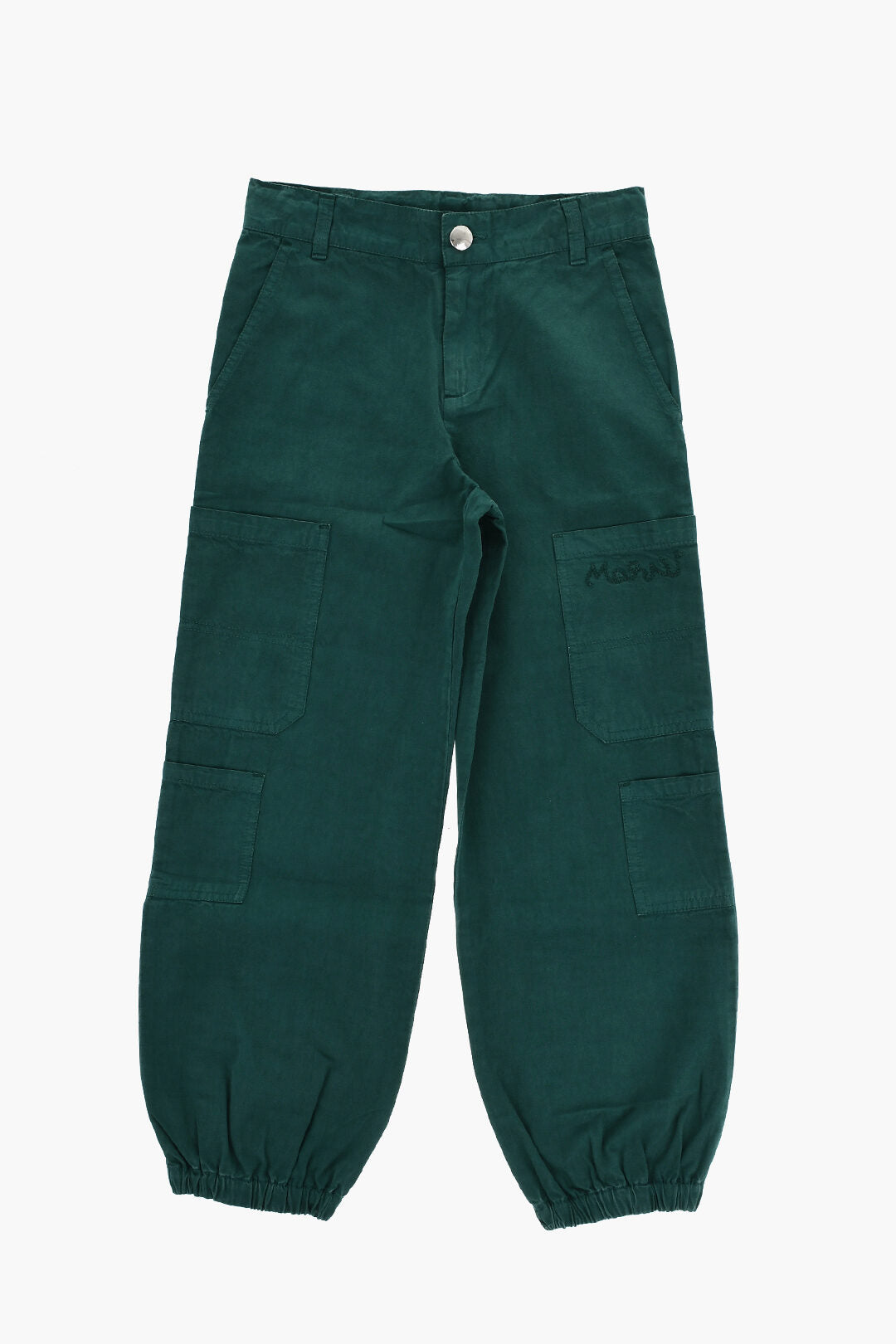 Marni Kids 0115~Lightweight Cotton Cargo Pants with Embroidered Logo