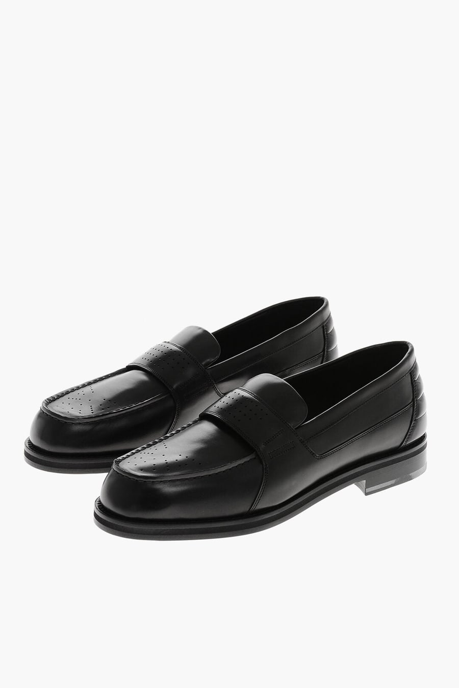1989 Studio 0120~Solid-Color Leather Moccasins