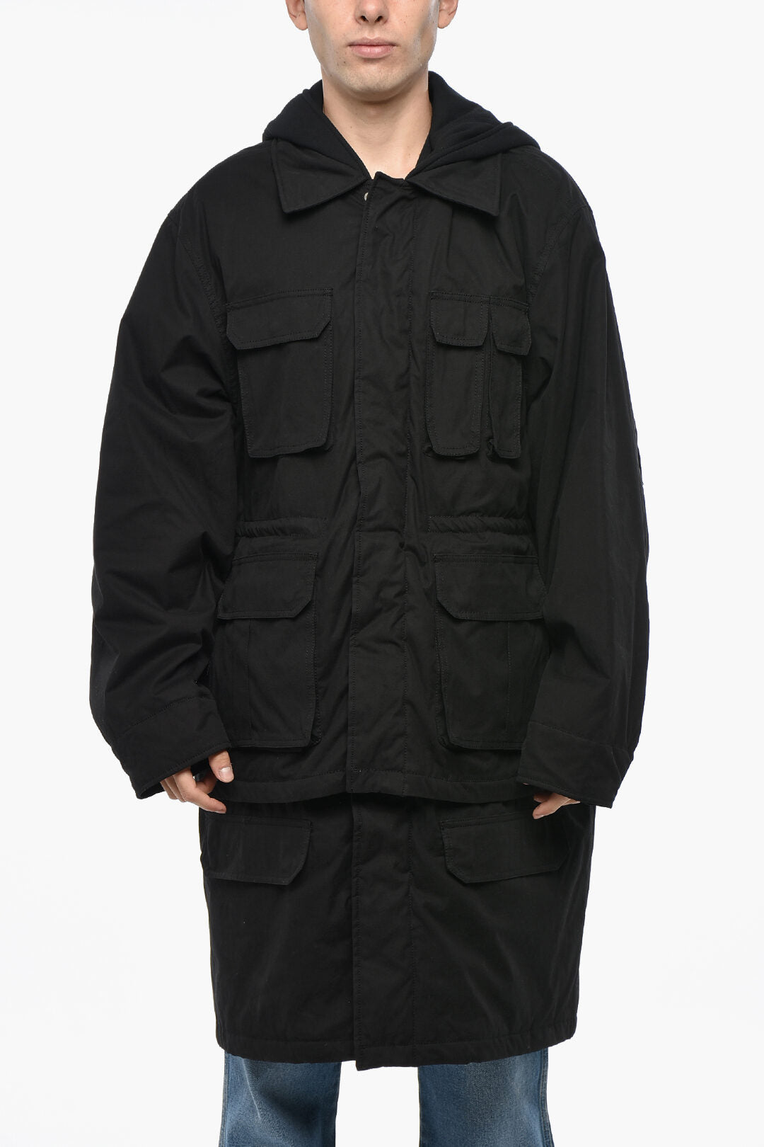 We11done 3500~Padded Utility Jacket With Hood