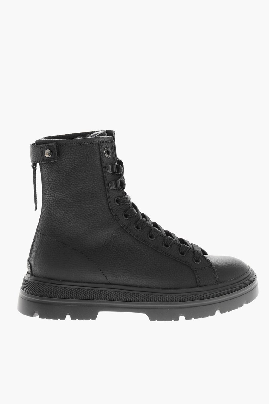 Woolrich 3500~Lace-Up Ankle Boots MILITARY Hammered Leather with Vibram Sole, view 3