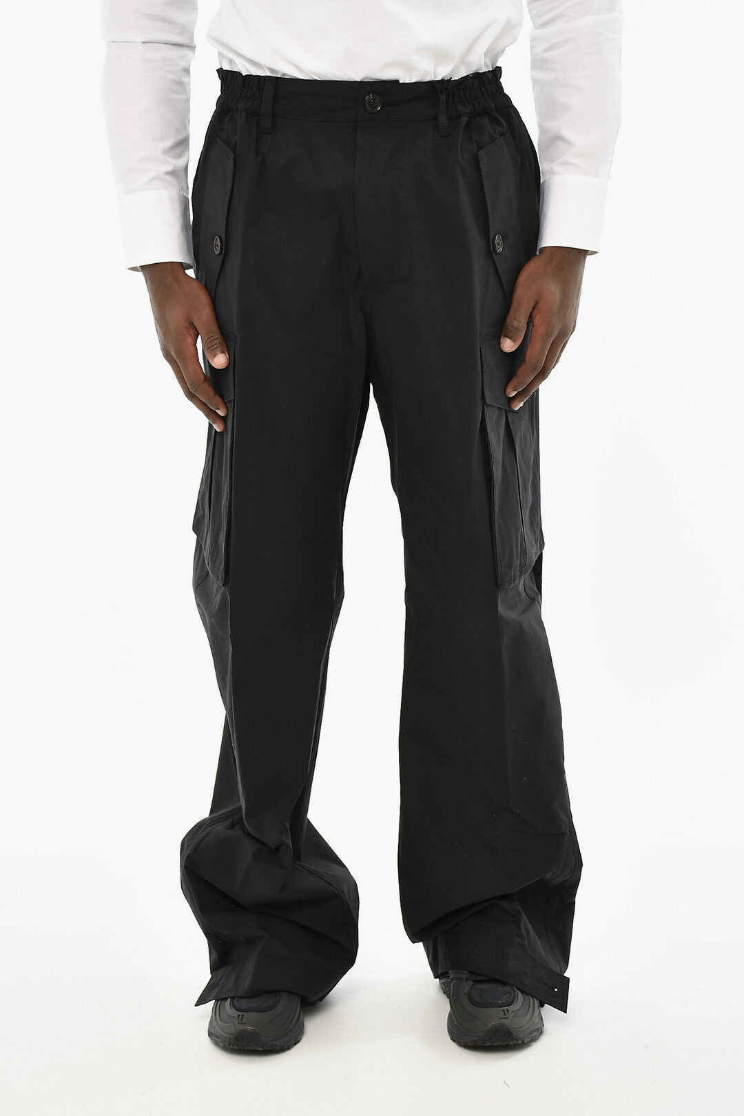 Dsquared2 3500~ICON Stretch Cotton Cargo Pants with Metal Detail