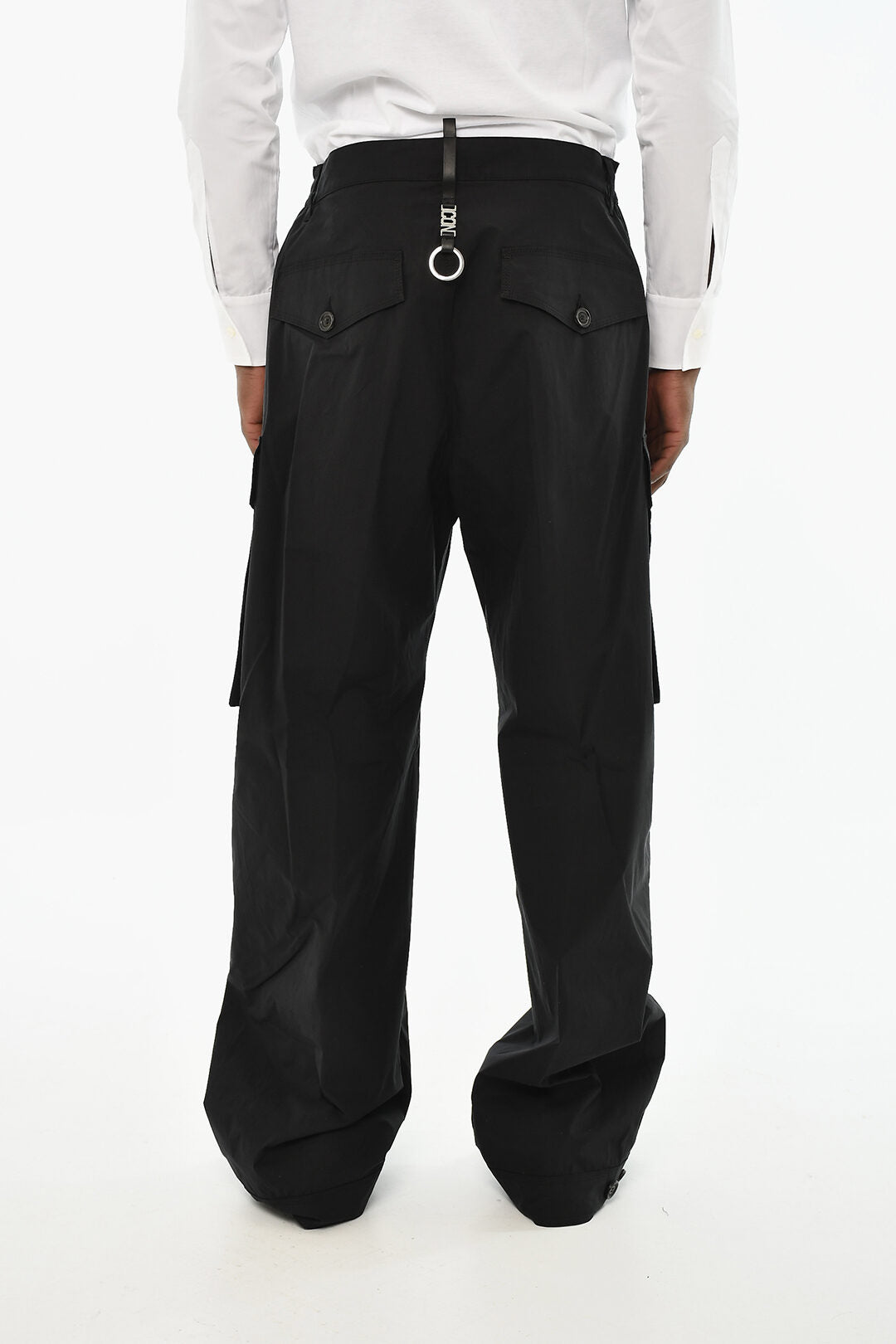 Dsquared2 3500~ICON Stretch Cotton Cargo Pants with Metal Detail, view 2