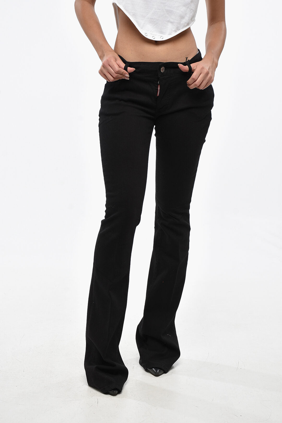 Dsquared2 3500~Flared Mid-Rise Jeans TWIGGY 25cm