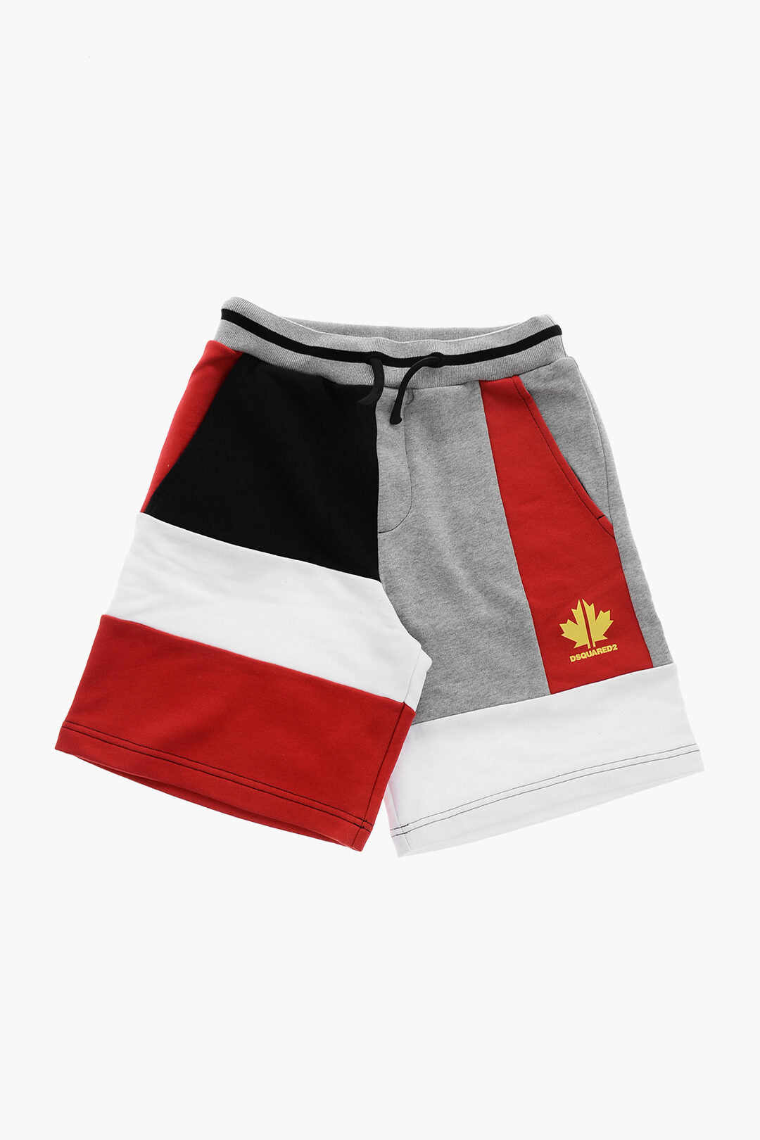 Dsquared2 Kids 2470~Jersey Shorts SPORT EDITION with Color Block Design