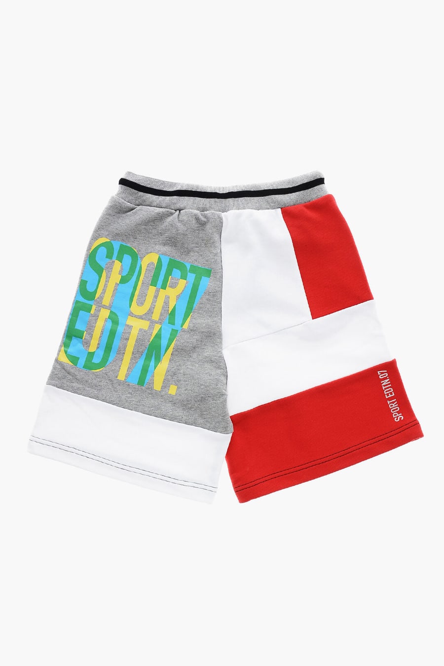 Dsquared2 Kids 2470~Jersey Shorts SPORT EDITION with Color Block Design, view 2