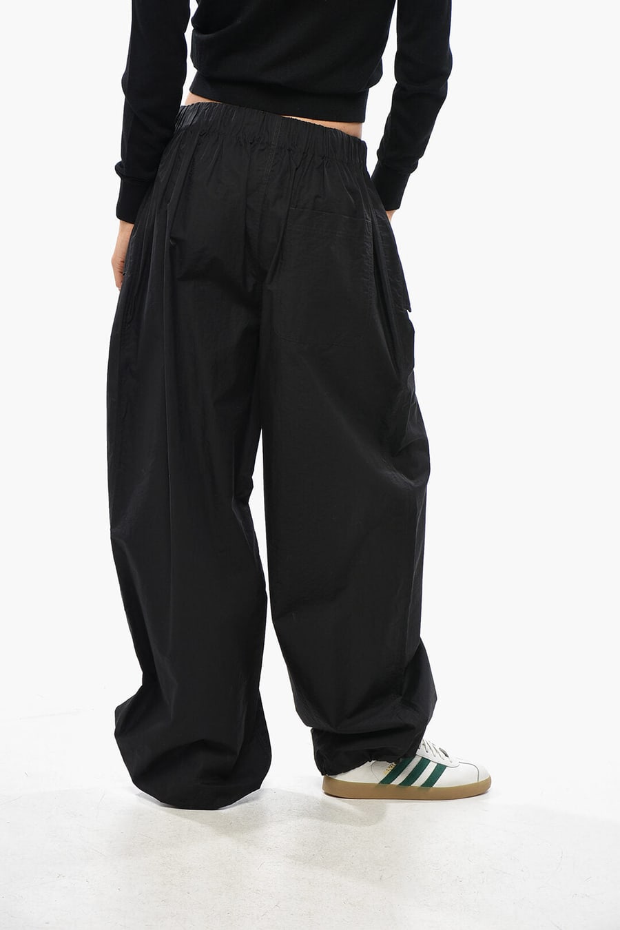 Wardrobe.nyc 3500~Cotton-Blend Trousers BENCH with Cuffs, view 3