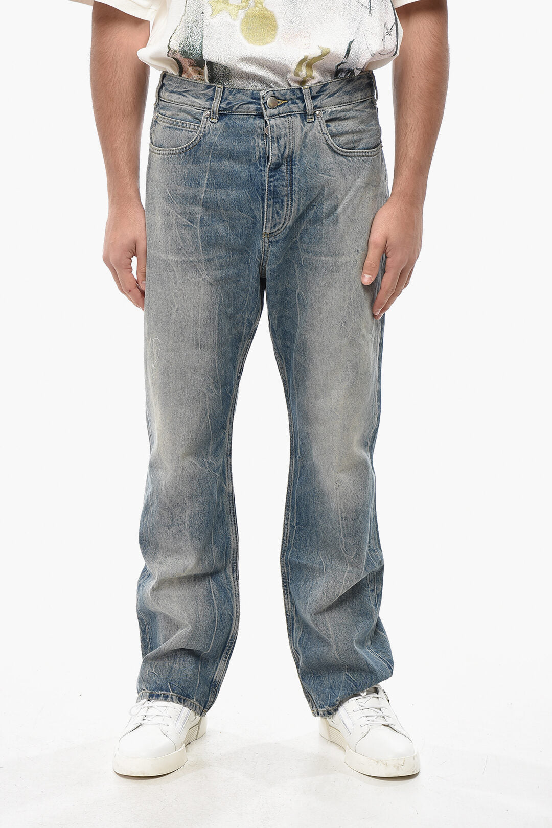 1989 Studio 2405~Straight-Leg Jeans OSAKA Whiskering Effect 23cm