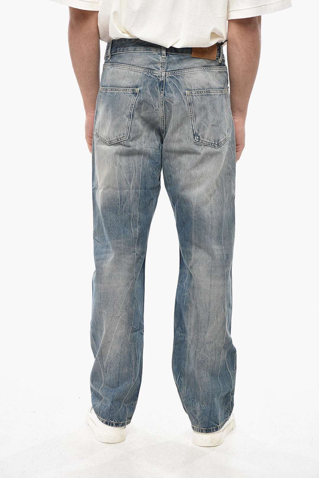 1989 Studio 2405~Straight-Leg Jeans OSAKA Whiskering Effect 23cm, view 2